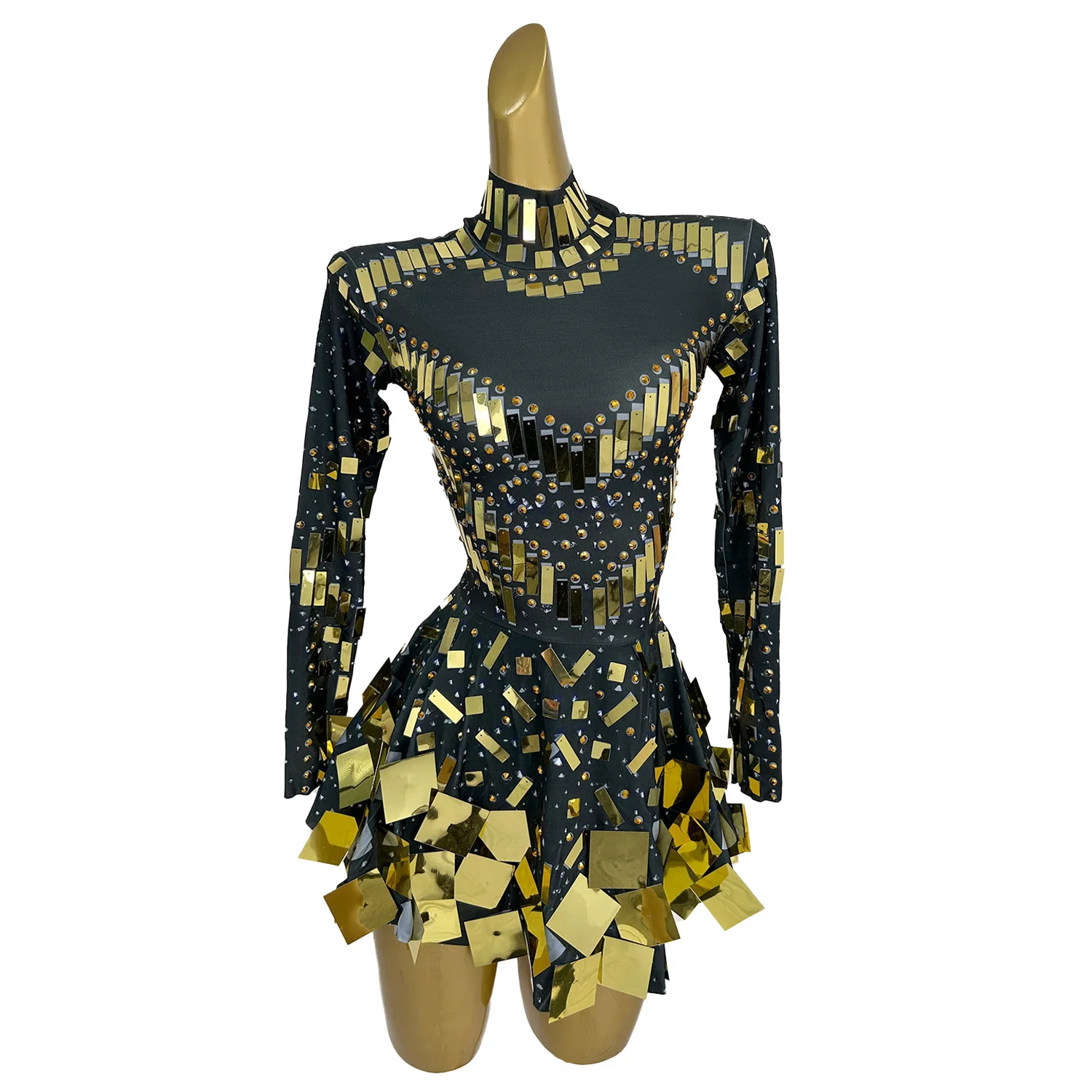 green emerald velvet dress Sequin Print Short Sleeveless Dress by Rachel Allan 40475 main image 1