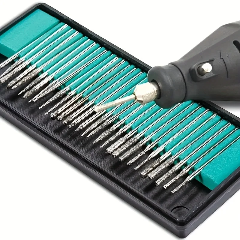 Diamond Burr Bits Drill Bit Set For Rotary Tools Metal Woodworking