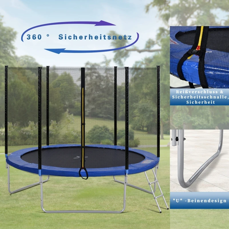 Outdoor Trampoline With Safety And Ladder, 10FT Garden Trampoline With 150KG Passed And TUV Test