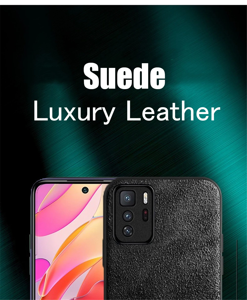 Luxury Fur Leather Case For Xiaomi Redmi Note 11 10 9 8 Pro 9S 8T K40 K30 Mi 12 11 Ultra 10 S Pro Lite Soft Suede Leather Cover phone cases for iphone 11 Pro Max 