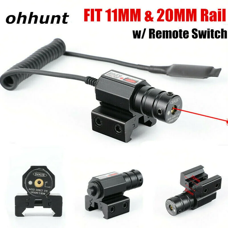 

Ohhunt-Red Dot Laser Sight Scope with Switch, Fit 11mm Dovetail 20mm Picatinny Rail