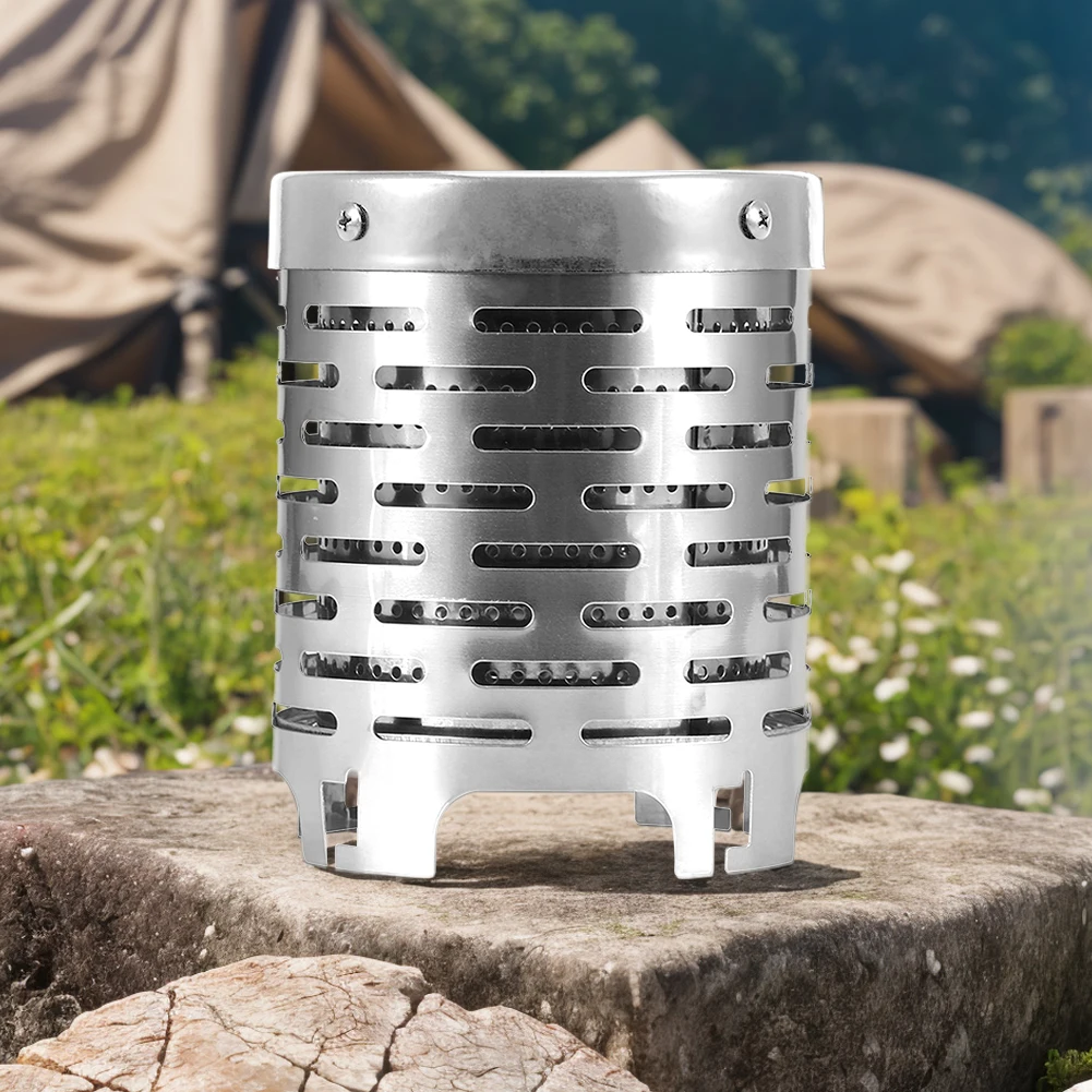 Wear-resistant Mini Heater Stainless Steel Warming Stove Cover Camping Stove Warming Stove Hood for Outdoor Backpacking Hiking