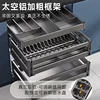 Aluminum Alloy Dishes Basket Kitchen Cabinet Drawer Type Double Layer Three Layer Bowl Basket Bowl Rack Kitchen Cabinet Dish 4