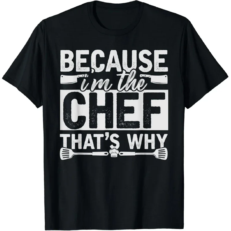 2024 Chef Gourmet Cooking Hobby Divertente Chef T-Shirt Nuovo Arrivo Fashionons Comodo Guardaroba