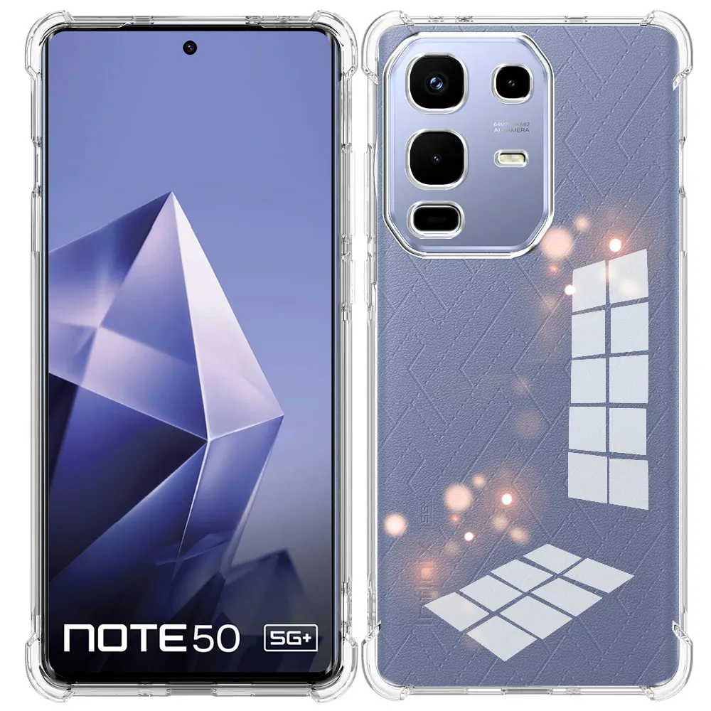 Enhanced Shockproof Clear Silicone Phone Case with Airbag Cushioning