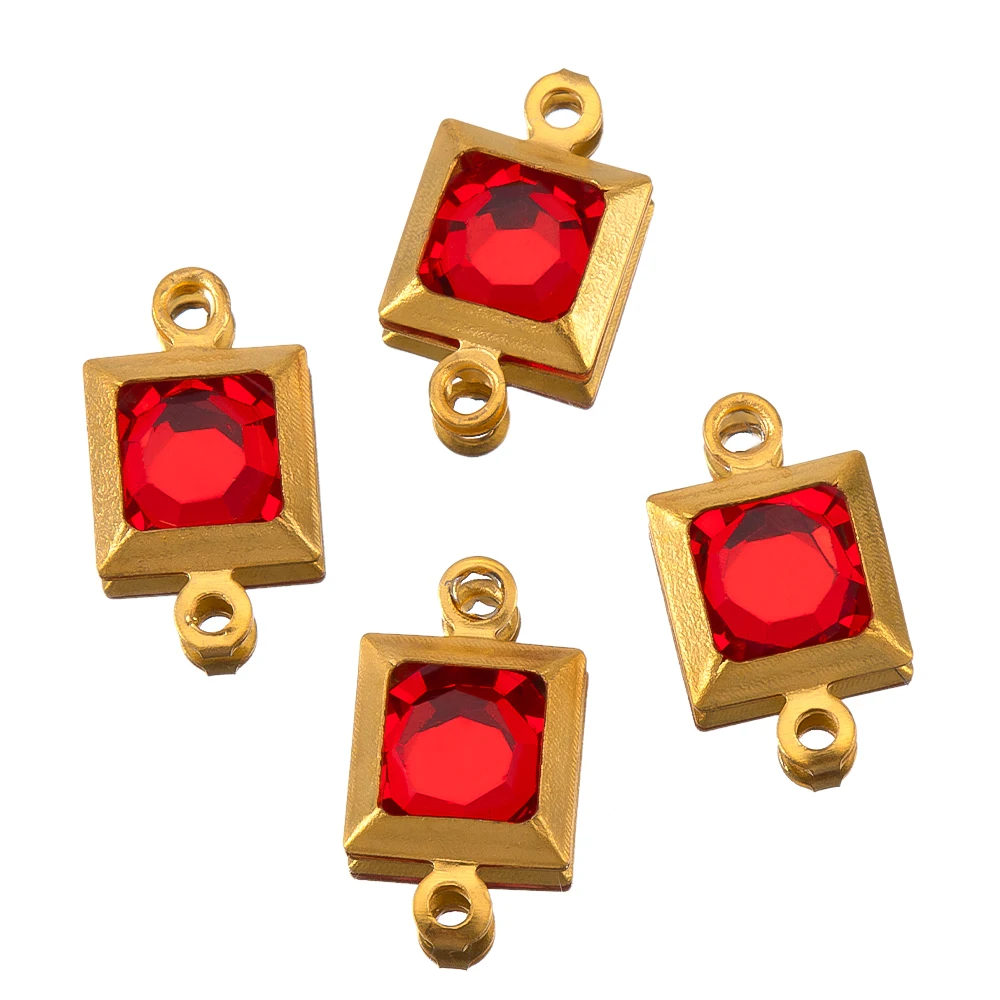 10 stuks Geboortesteenhanger Druppels 10 mm Oostenrijkse Teardrop Kristal Kralen Open Jump Ring DIY Craft Oorbellen Ketting Armband Sieraden Maken - België