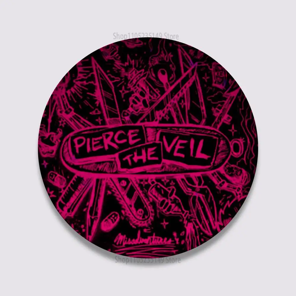 Handmade Pierce The Veil Music Pins - Round Brooch Badge for Backpacks, Clothes, and Jewelry Gifts