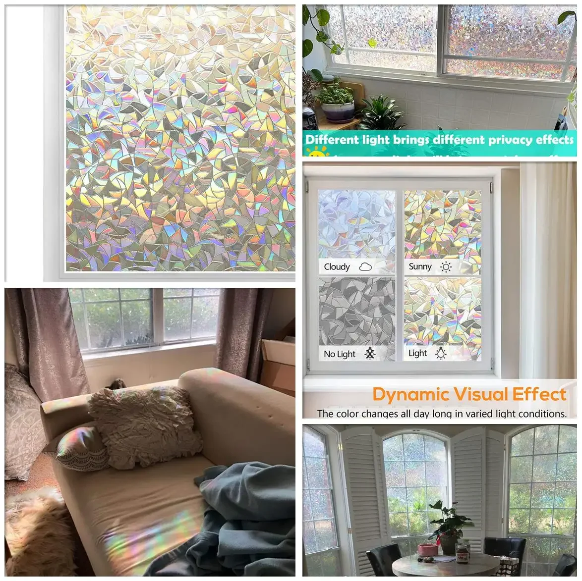 Privacy Window Film Decorative Paper Sticker Non-Adhesive Lace Flower Decal Home Office Static Cling Glass Foil Wid 90 cm Window Film Window Privacy Film Window Sticker