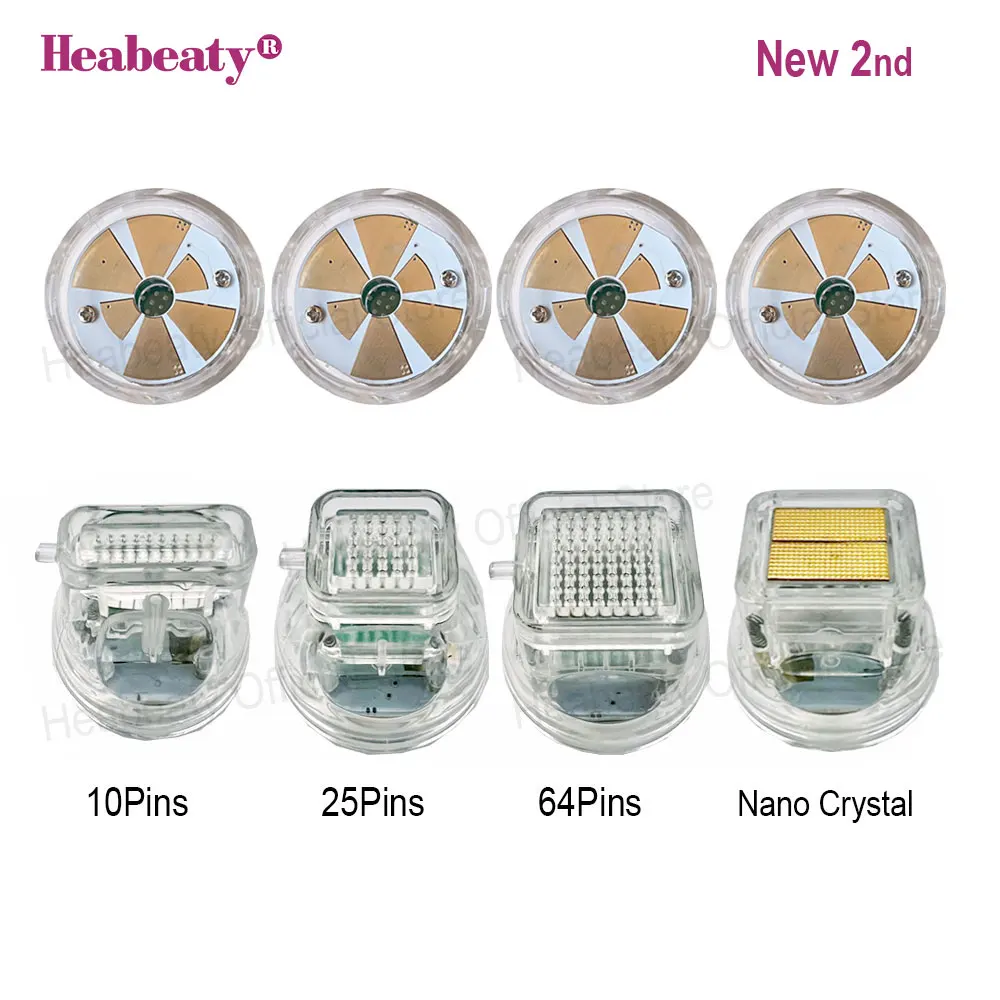 2 Generation Disposable Fractional RF Microneedling Cartridge Gold Plated 10/25/64 Pins Nano Tattoo Cartridges Accessory microneedling needle cartridge microneedling cartridge