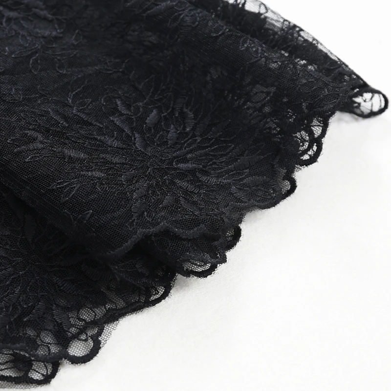 Lace Half Slip Skirts Extender Elastic Waist A-line Hollow Petticoat Underskirt