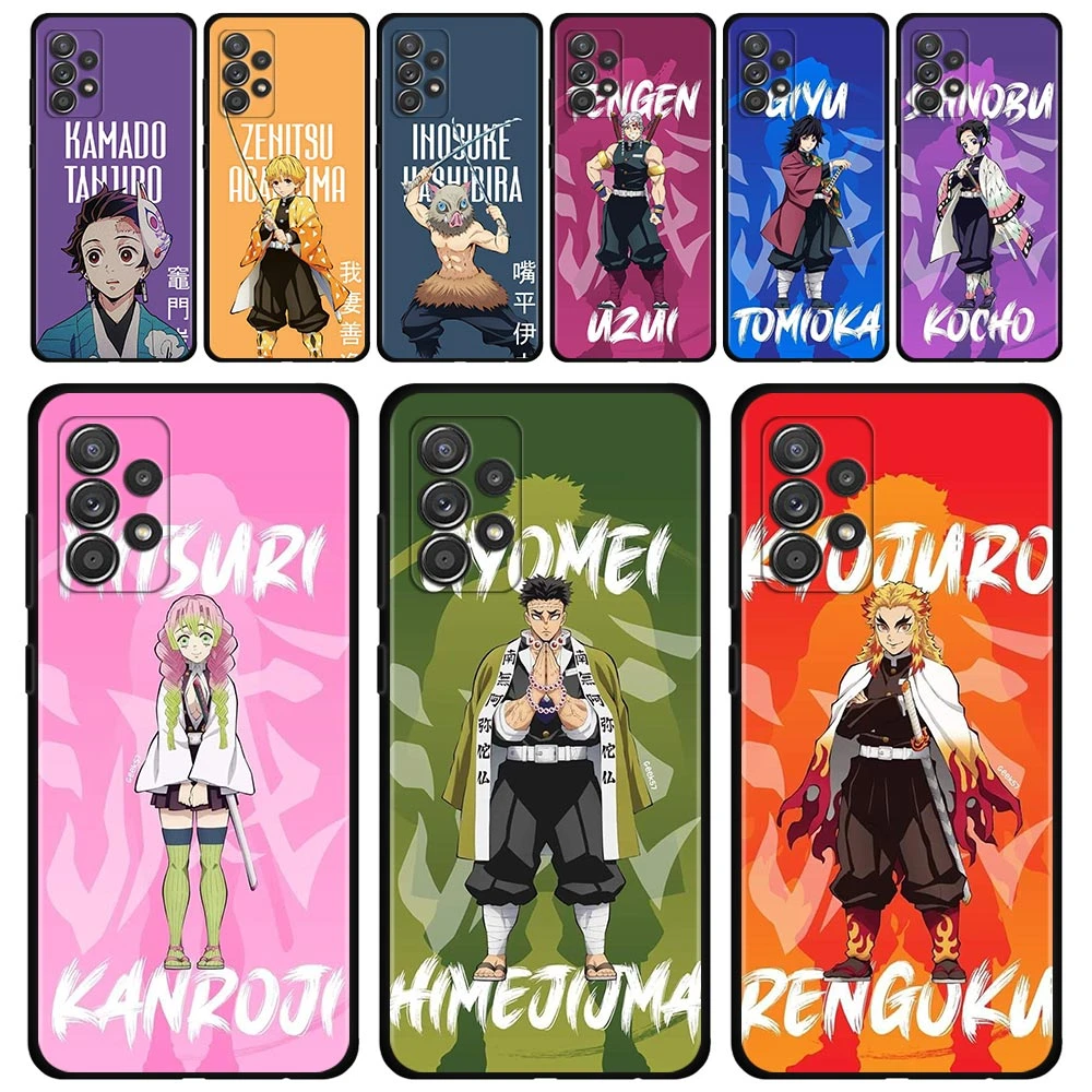 cute phone cases for samsung  Cartoon Demon Slayer Agatsuma Zenitsu Case For Samsung GALAXY A51 A71 A41 A31 A13 A11 A01 A72 A52 A42 A32 A22 A52s A21s A02s A12 kawaii phone case samsung