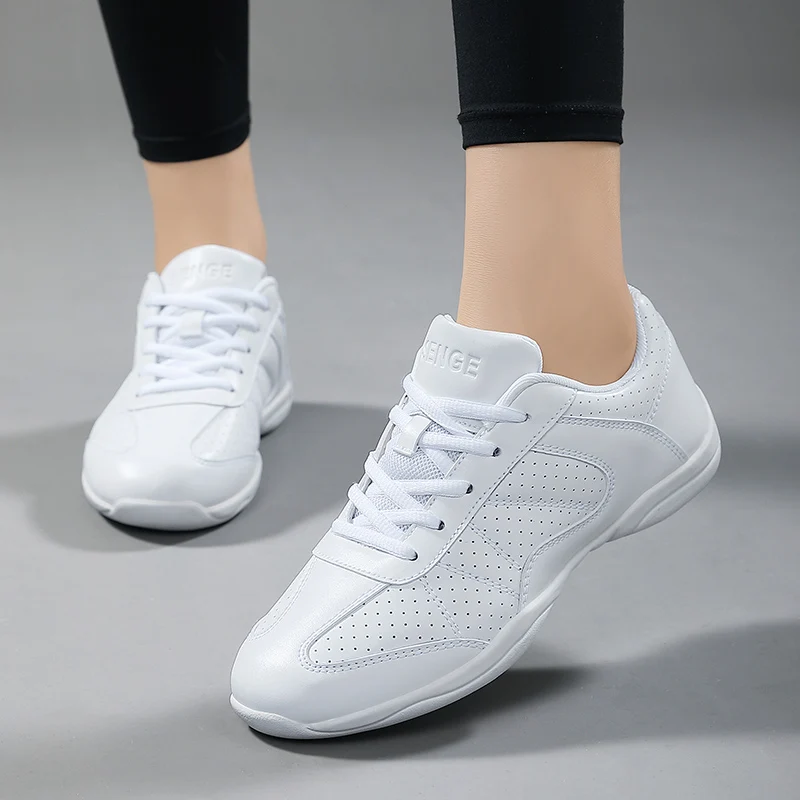 Cheerleading shoes for women, sports dance, competitive aerobics, soft soled boys and girls, professional training and fitness