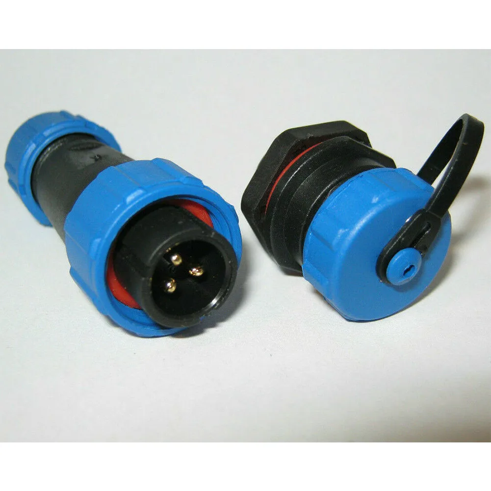 SP16 Series Waterproof Socket Connector Available in 2 3 4 5 7 and 9 Pin Configurations for Secure Connections