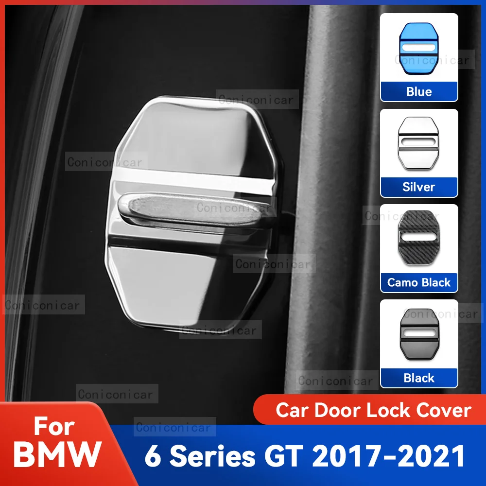

Auto Car Door Lock Protect Cover Emblems Case Stainless Steel Decoration For BMW 6 Series GT 2017-2021 2020 Accessories