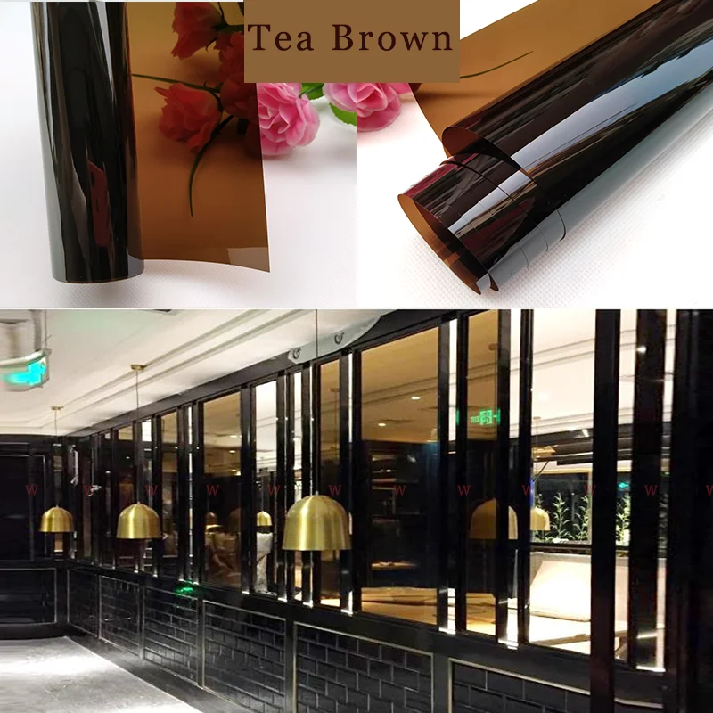 Window Film Two Way Privacy Self-adhesive Sun Blocking Anti UV Reflective Window Tint For Home Office 9m
