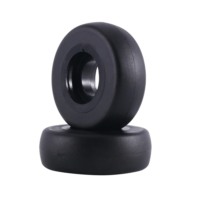 AB38-48Mm X18mm 1 Pair Luggage Suitcase Replacement Wheels Axles Deluxe Repair Luggage Replacement Wheels Black