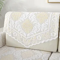 Simple modern sofa cover towel thickened encryption non-slip lace sofa cushion backrest towel armrest towel 1