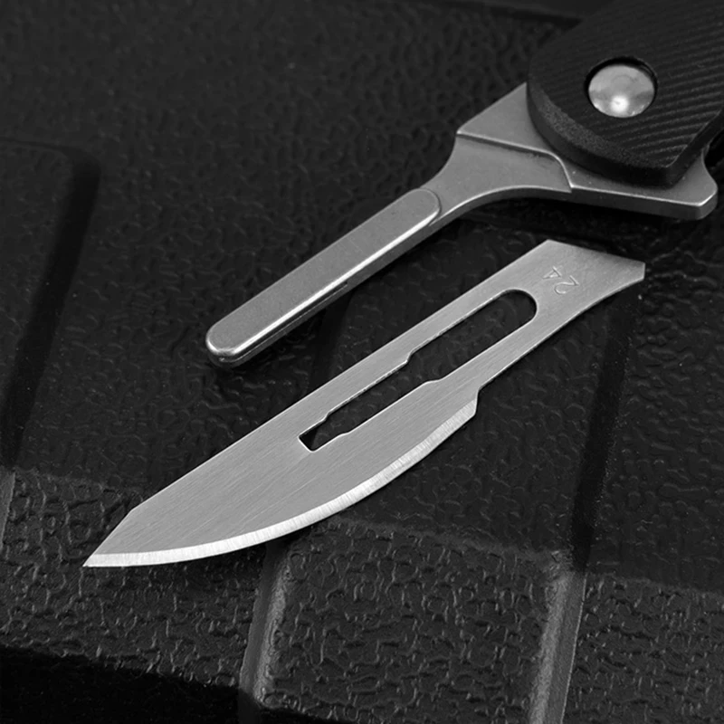 Multi Colors Mini Nylon Glass Scalpel EDC Folding Scalpels Unpacking Open Box Tools Free 10 Blade Outdoor Pocket Key Knife 5