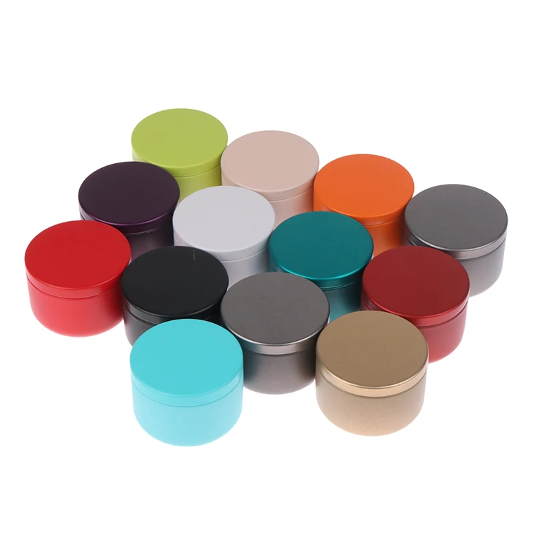 Portable Solid Color Mini Tin Box Tea Sealed Jar Packing Boxes Jewelry Candy Small Storage Can Coin Earring Headphones Gift Case tea tin box tea canister