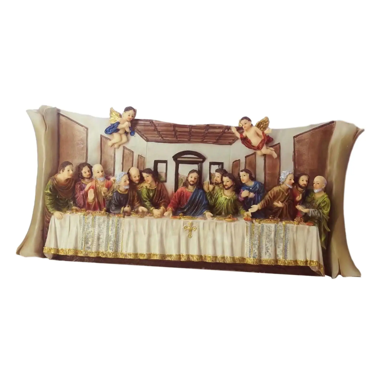 

Last Supper Figures Christian Catholic Figurine Religious Statue Sculpture for Home Bedroom Religious Gift Ornaments Decoration