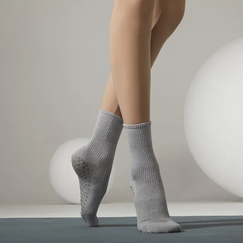 Yoga Socks Professional Non-slip Silicone Dance Sports Women Lady Cotton Breathable Fitness Gym Pilates