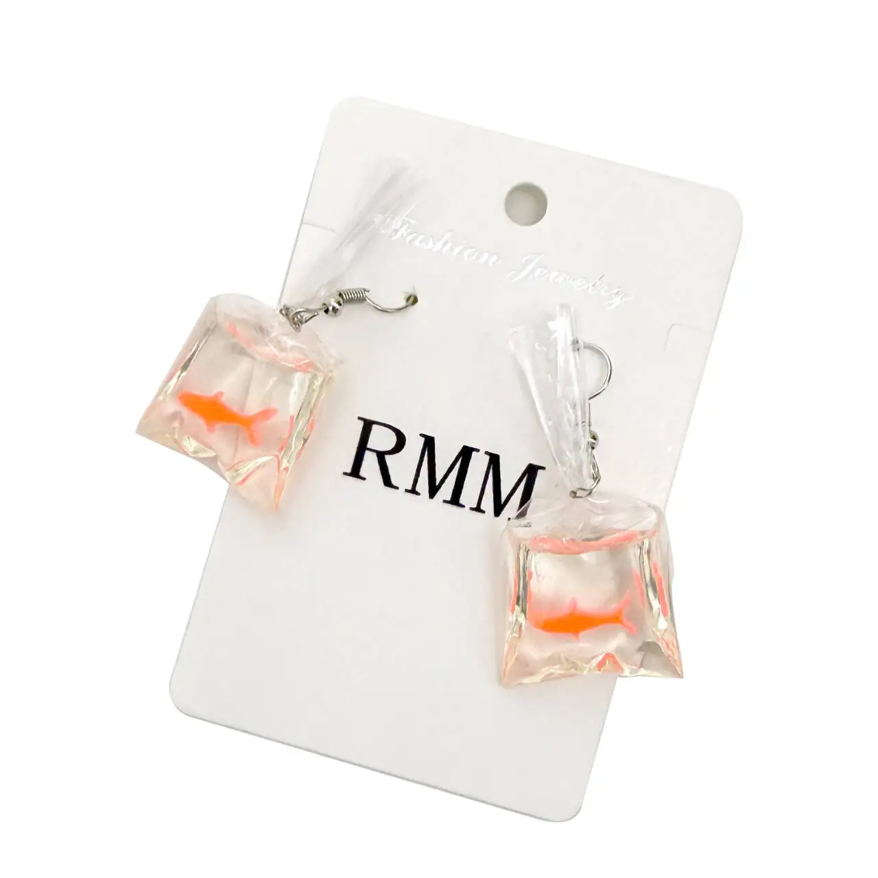 Animal Earrings RMM Women Creative interesting Goldfish Earrings Personality Handmade Koi Fish Female ear accessories