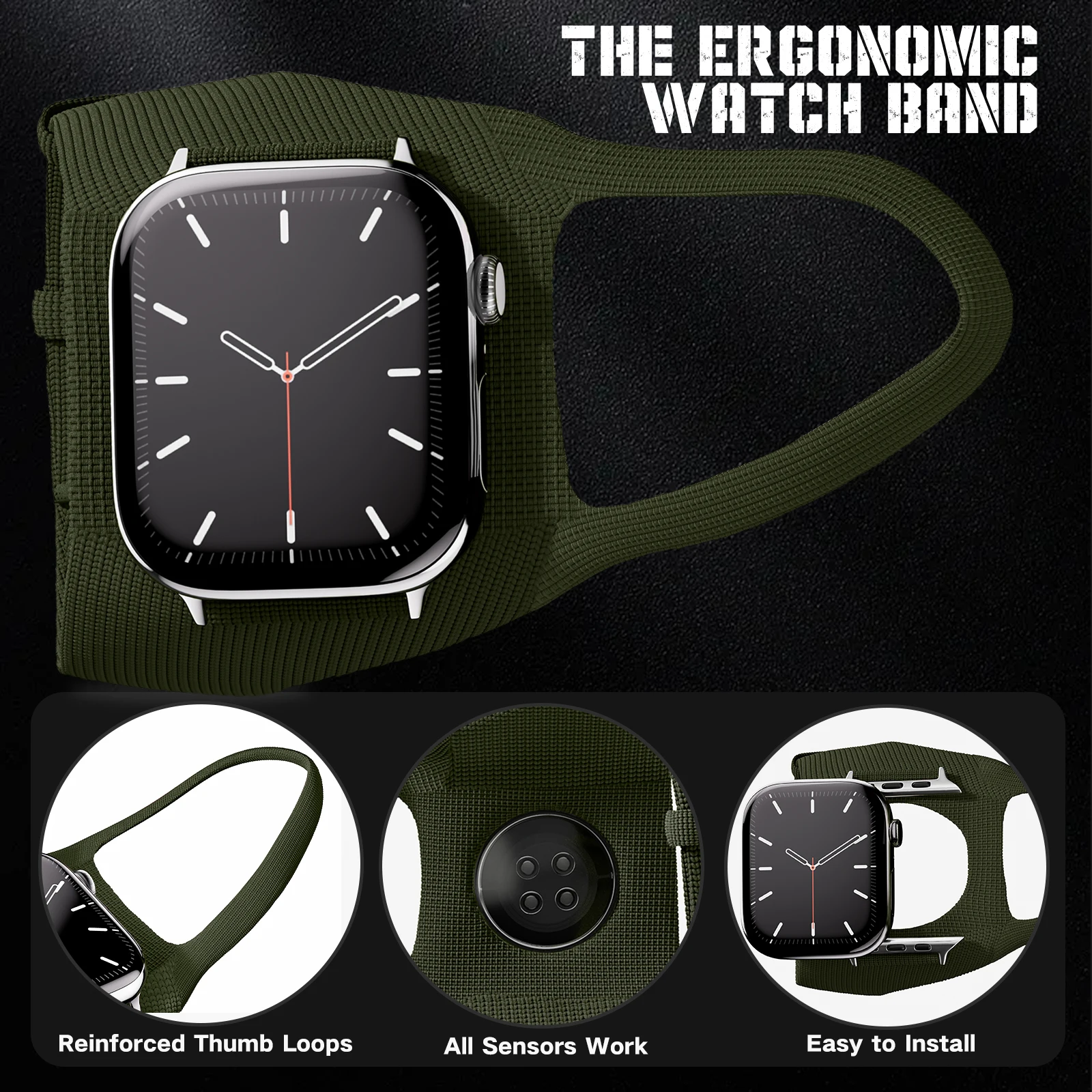 Ergonomic Nylon Sport Strap