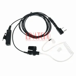 Good Quality Acoustic Air Tube Radio Walkie Talkie Earphone Earplug with Professional PTT Microphone