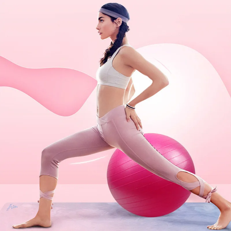 yoga ball, 75cm 85cm, Exercise fitness ball, anti-explosion,anti-slip, home gym training, workout Yoga Supplies, Pilates Sports