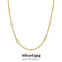 Collier Long de 80cm pour femmes, chaîne en acier inoxydable plaqué or 18 carats, incrusté de Zircon, chaînes de pull à breloques 1
