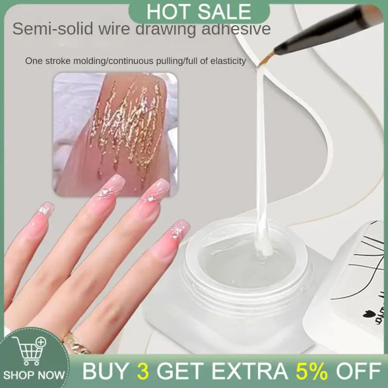 

Transparent Nail Gel Polish Nail Art Design Spider Web Gel Nail Accessories Wire Drawing Gel Diy Nails Manicure