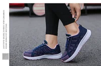 Women Casual Shoes Fashion Breathable Walking Mesh Flat Shoes Sneakers Women Gym Vulcanized Shoes White Female Footwear