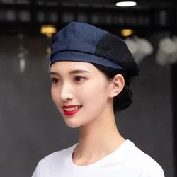 Cowboy Female Beret Baking Bakery Waiter Work Cap Restaurant Male Chef Hat Print and Embroidery Logo