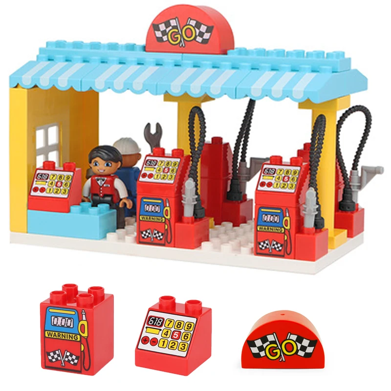 Grandi blocchi di costruzione Case Pareti Parti Finestra Porta