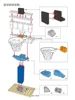 MOC Basketball Stand Set for basket-ball Court Educational Block Accessory DIY Building Block Brick Brickset Boys and girls Gift 4