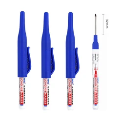 Deep Hole Waterproof Markers for Metal and Woodwork - Set of 4 (Blue 4pcs)