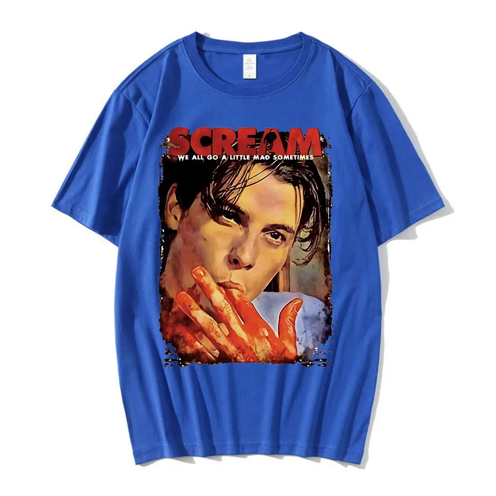 スクリーム映画スクリーム 90 年代ホラー映画シャツビリールーミス T