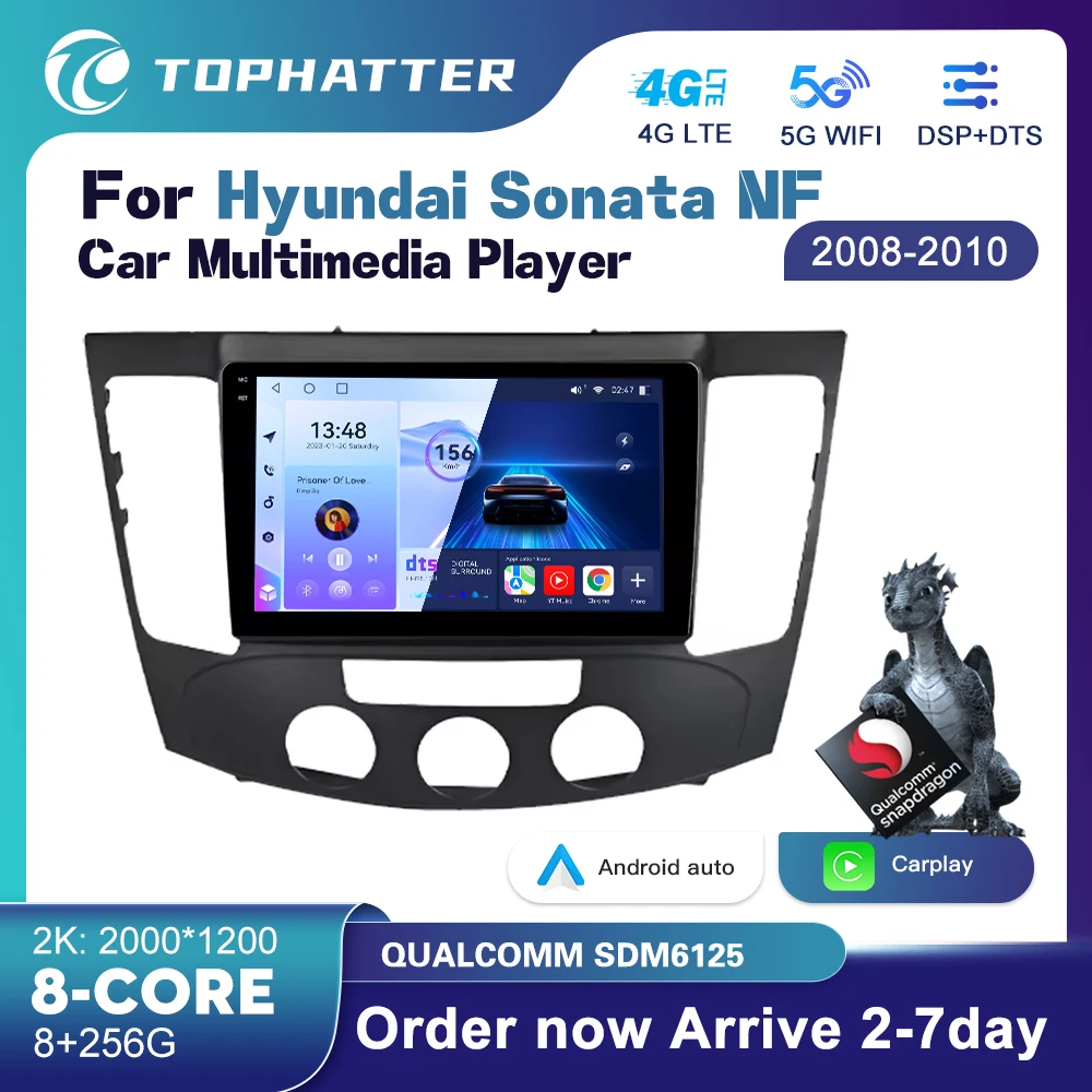 

Qualcomm Android 13 Car Radio For Hyundai Sonata NF 2008 - 2010 Navigation System GPS Screen Android Auto Stereo Video Carplay