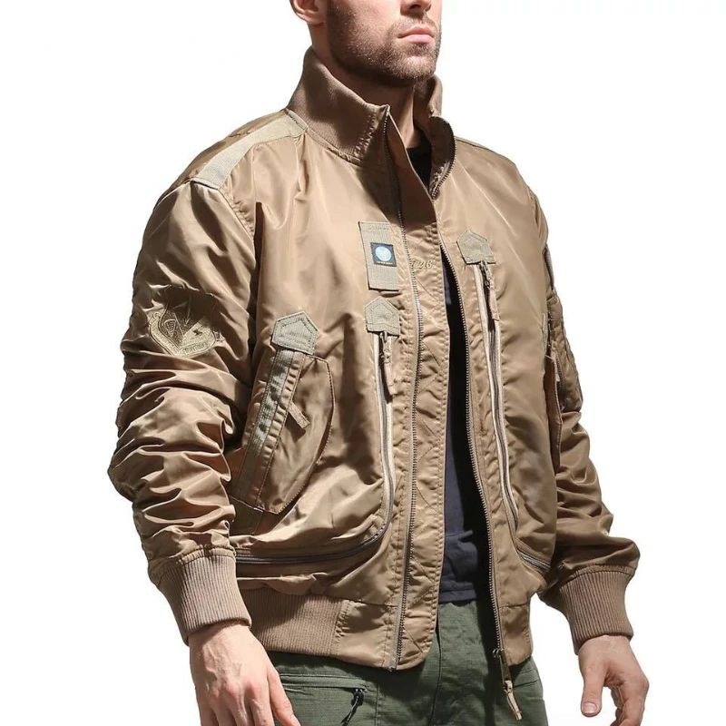 Tactical Bomber Jackets Fashionable Custom Men's Coat Military Camping Windproof Jackets Outdoor Sports Waterproof Jacket luxury