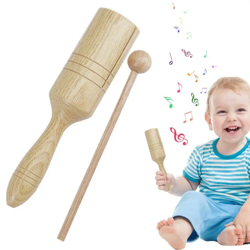 Wooden Percussion Instrument For Children Percussion Instrument Wooden Guiro Musical Crow Sounder Latin Single Speaker Musical