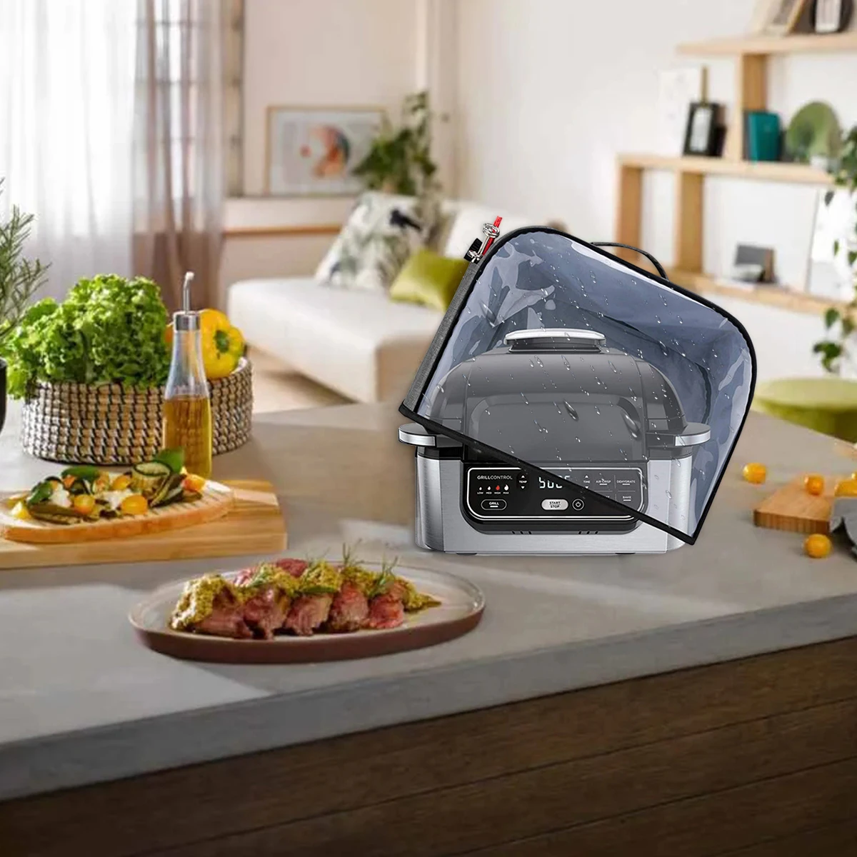 Waterproof Clear Front Kitchen Grill Toaster Dust Cap