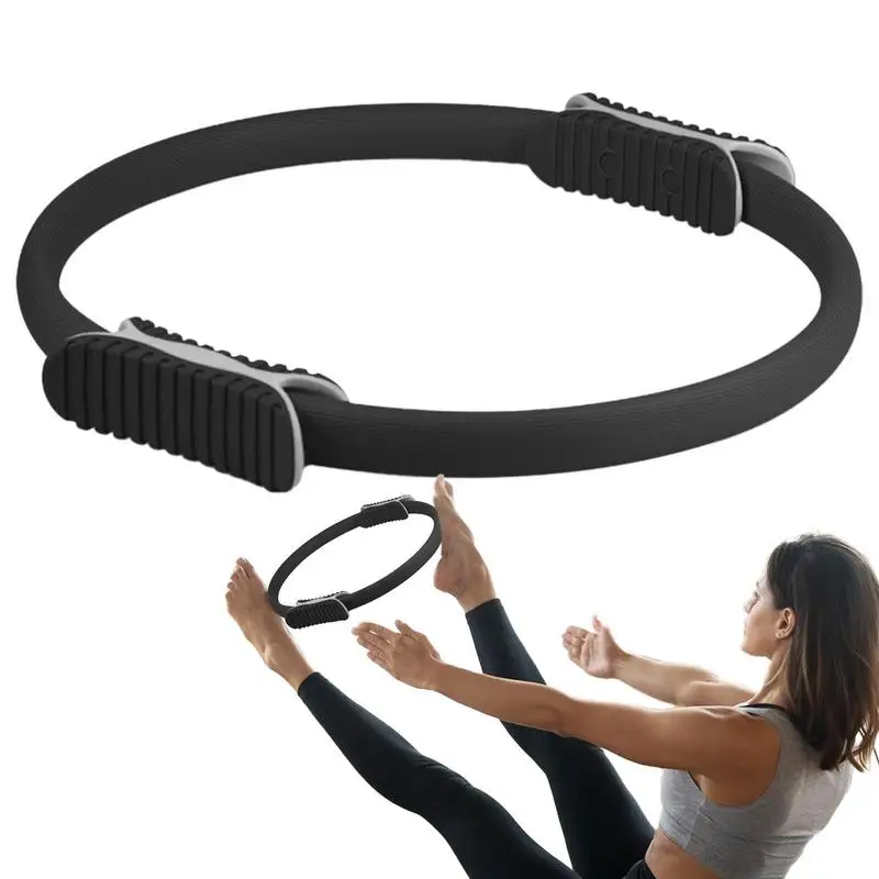 Yoga Circle Pilates Ring 32cm Circles Pilates Ring Yoga Fitness Ring Women Girl Exercise Home Resistance Elasticity Yoga Gym Workout Pilates Circles