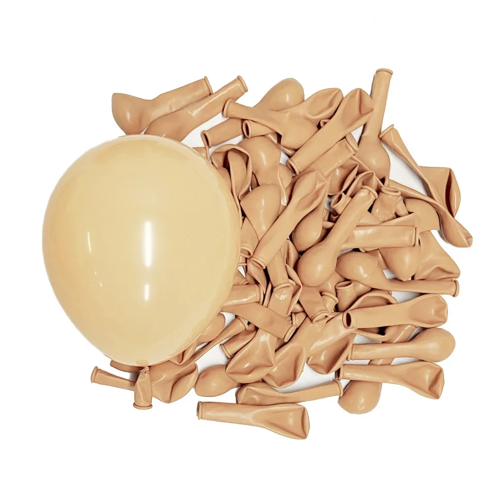10/30/50 Stück grüne Retro-Luftballons, 25,4 cm, Boho-Braun, Sand, Beige, Staubblau, Salbeigrün, Retro-Ballon für Geburtstag, Hochzeit, Dekoration – Detail 6