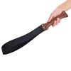 46.5CM Genuine Leather Horse Whip Handmade Walnut wood Handle,Horse Training Crop Equestrian Riding bat Submissive for Horse 5