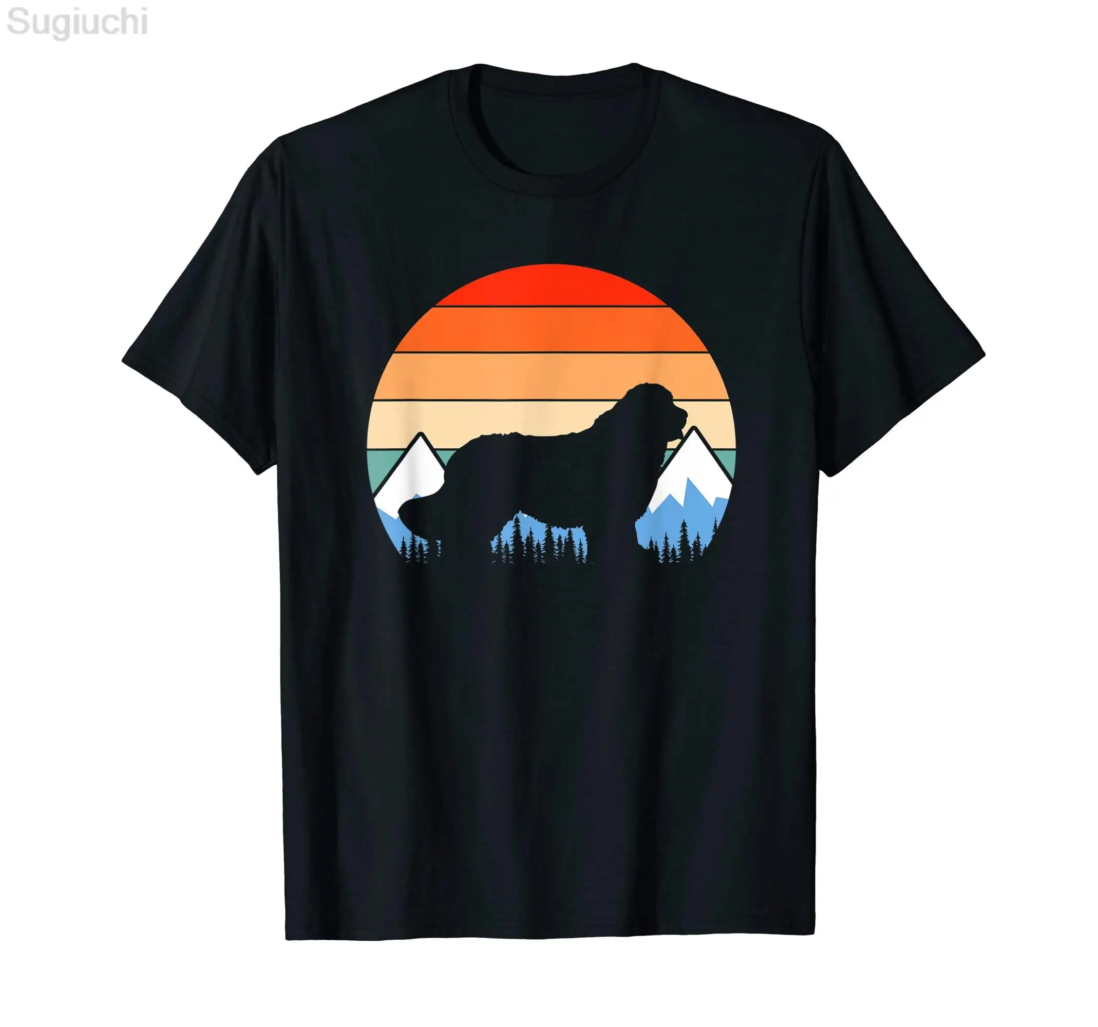 100% bumbac amuzant Newfoundland câine Newfie proprietar retro vintage tricou tricou grafic Haruku la modă tricou_voghion.com