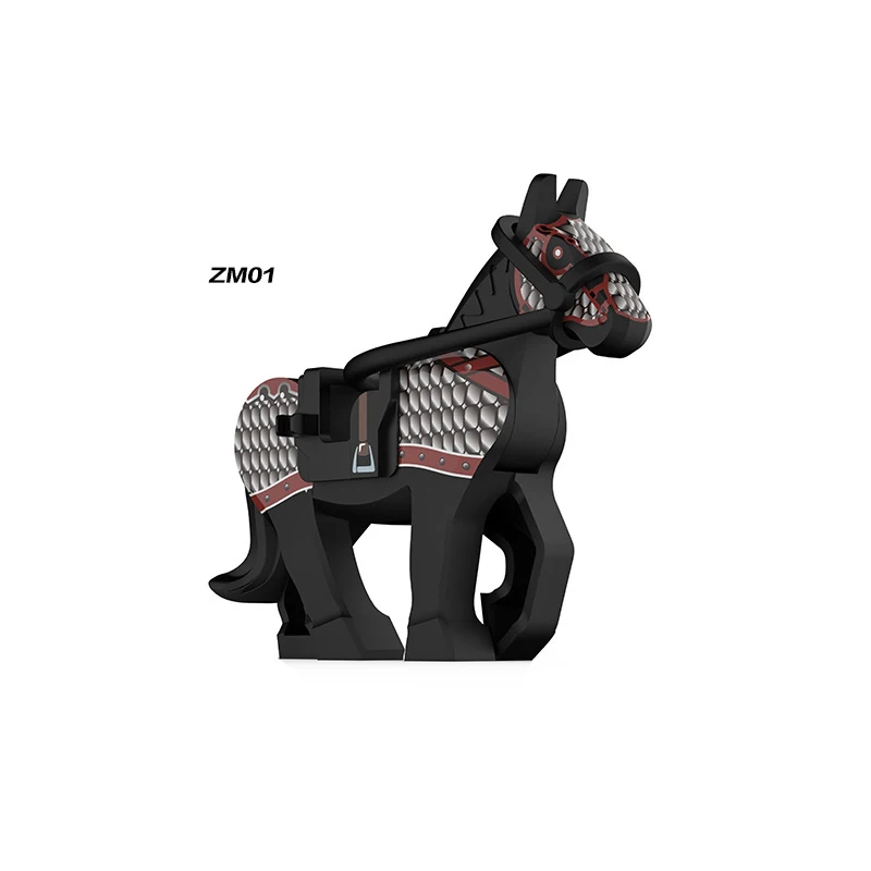 Medieval Animal Toy Building Block Set - Decorative Knight War Collection