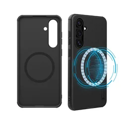 Super Frosted Shield Magnetic Case - Ultra - Thin Hard Back Matte Cover - Galaxy S24 FE 5G (Black)