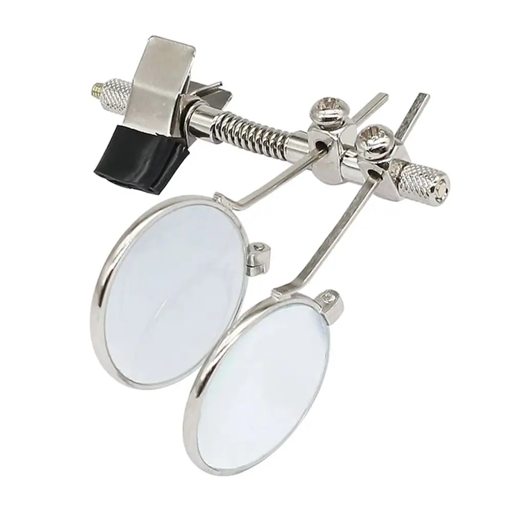 Description Picture 6 of item10X Double Lenses Magnifying Glass Stainless Steel Clip Magnifier Rotatable MINI Magnifier Diameter 25mm Monocular Magnifier