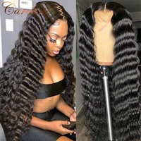 34 pouces cheveux humains 13X4 lâche vague profonde frontale perruque 13X6 bouclés dentelle avant perruques brésilien vague lâche 5x5 dentelle fermeture perruque 2