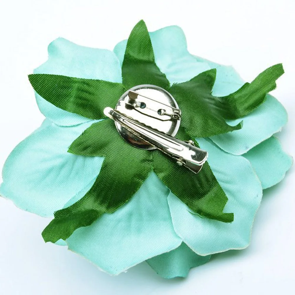 Elegant Retro Red Rose Hair Clip - Floral Hairpin Barrette